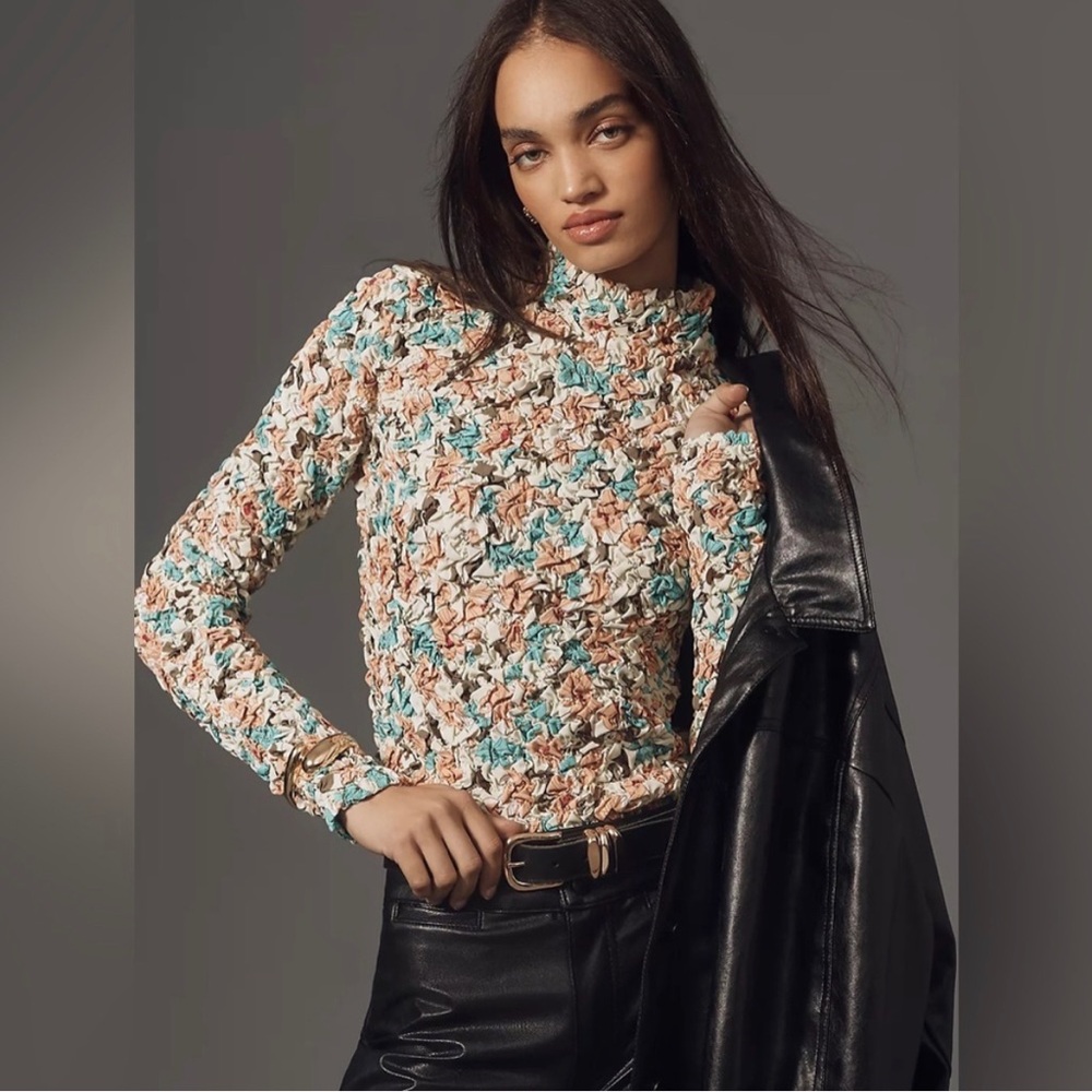 Dolan Multicolor Textured Blouse - image 1